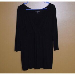 A-GLOW Women's Sz L NURSING Blouse Top Shirt